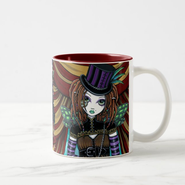 "Willow" Victorian Steampunk Circus Faery Mug (Right)