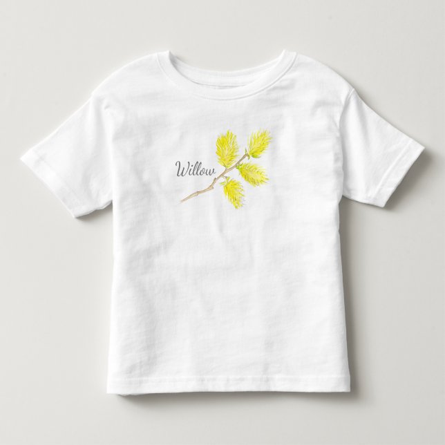Willow yellow art name t-shirt (Front)