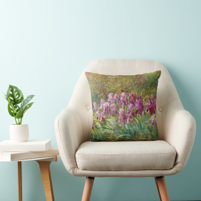 Willows and Irises by a Creek Cushion (Chair)