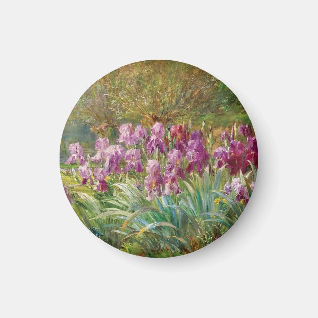 Willows and Irises by a Creek Magnet (Front)