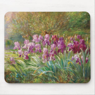 Willows and Irises by a Creek Mouse Mat