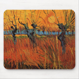 Willows at Sunset by Vincent van Gogh Mouse Mat