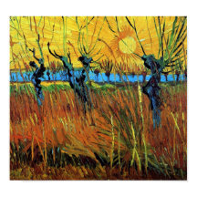 Willows at Sunset (F572) Van Gogh Fine Art