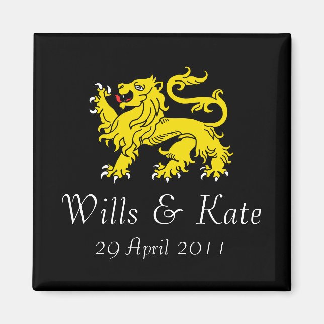 Wills and Kate Royal Wedding Commemorative Magnet (Front)