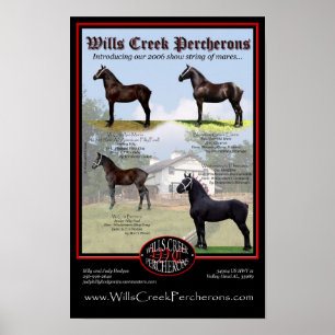 WILLS CREEK PERCHERONS 2006 SHOW STRING POSTER