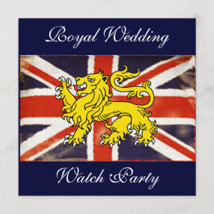 Wills & Kate Royal Wedding Watch Party Invitation