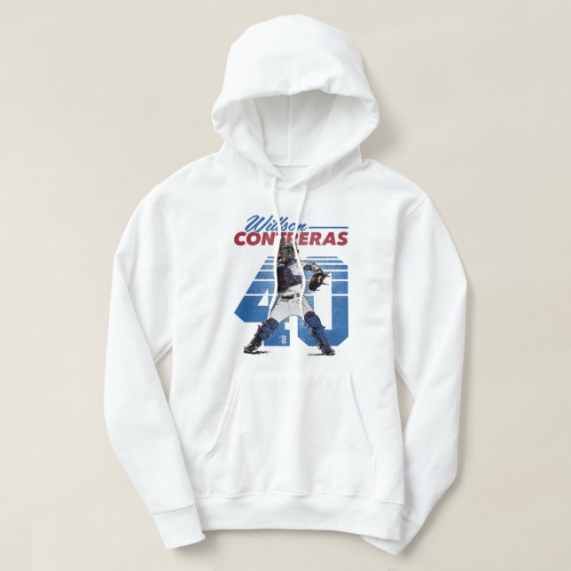 Willson Contreras Retro Hoodie (Design Front)