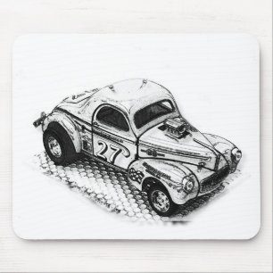 Willy 27 Hot Rod Mouse Mat