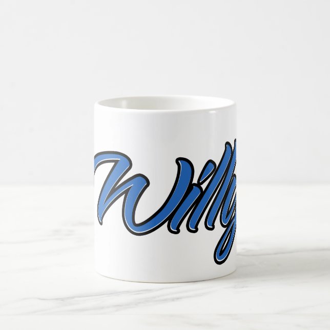 Willy First Name Name Blue Tasse Kaffeetasse Coffee Mug (Center)