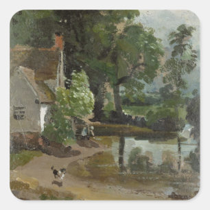 Willy Lott's House, near Flatford Mill, c.1811 (oi Square Sticker