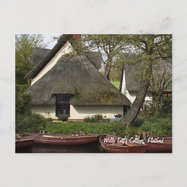 Willy Lott's Quaint Thatched Cottage, Flatford Postcard (Front)