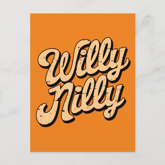 Willy nilly  postcard (Front)