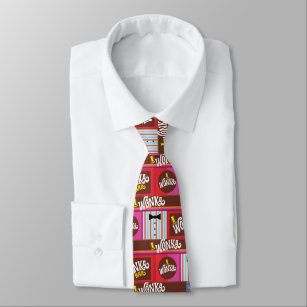 Willy Wonka Candy Pattern Tie