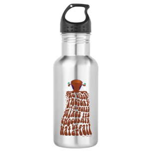 Willy Wonka Chocolate Waterfall Typography 532 Ml Water Bottle