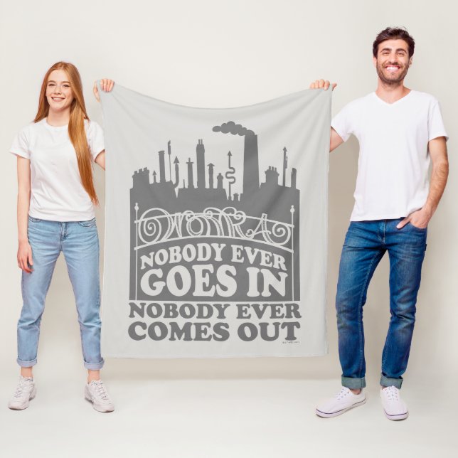 Willy Wonka Factory - Nobody Ever Goes In Fleece Blanket (In Situ)