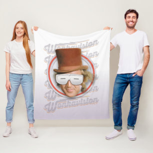 Willy Wonka in Wonkavision Goggles Fleece Blanket