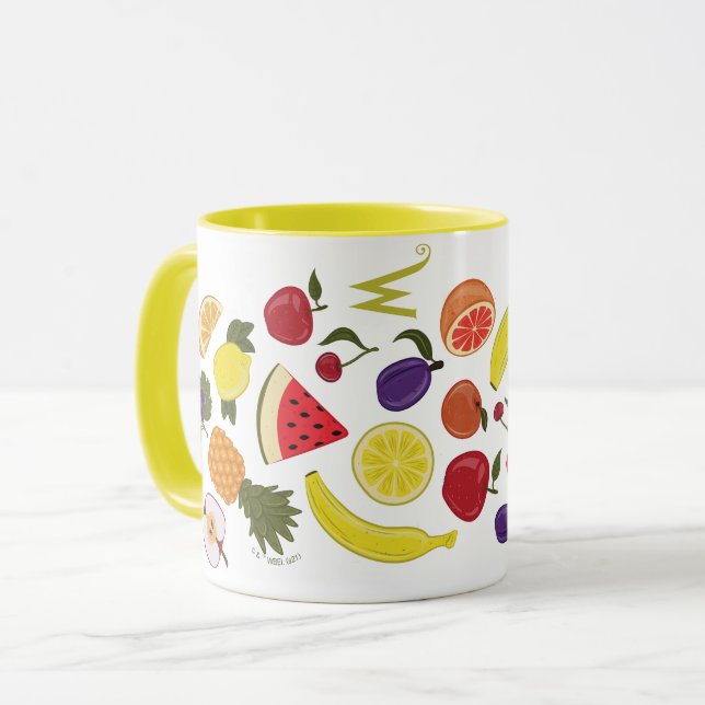 Willy Wonka Lickable Wallpaper Pattern Mug (Front Left)