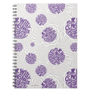 Willy Wonka Logo Psychedelic Graphic Notebook