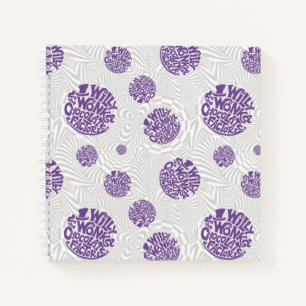 Willy Wonka Logo Psychedelic Graphic Notebook