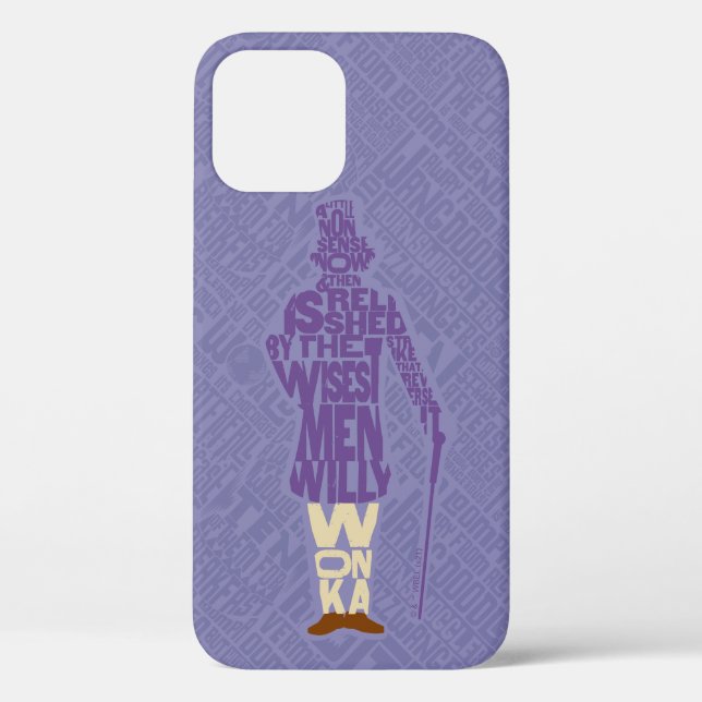 Willy Wonka Quote Silhouette Case-Mate iPhone Case (Back)