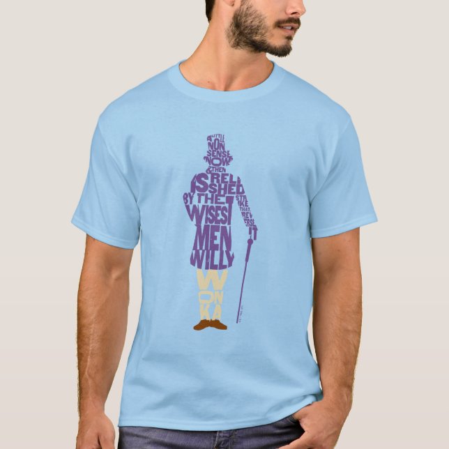 Willy Wonka Quote Silhouette T-Shirt (Front)