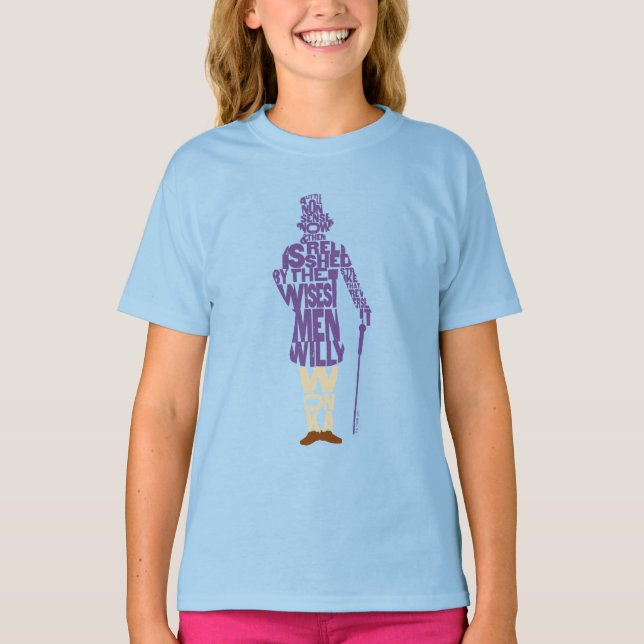 Willy Wonka Quote Silhouette T-Shirt (Front)