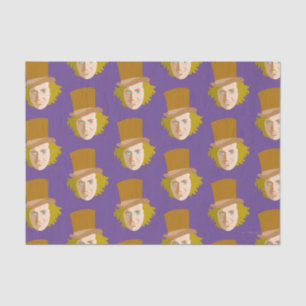 Willy Wonka Stenciled Face Graphic Tissue Paper