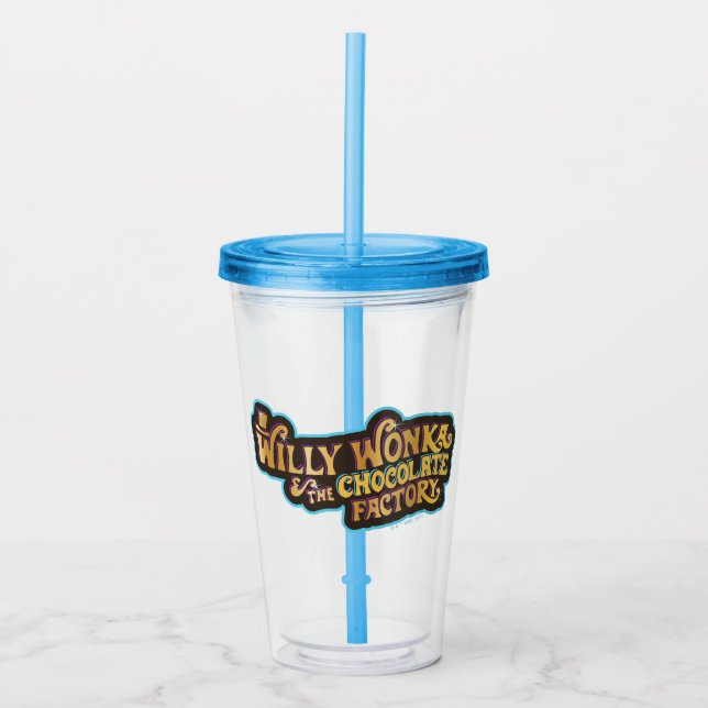Willy Wonka & the Chocolate Factory Logo Acrylic Tumbler (Front)