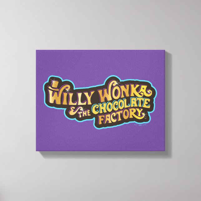 Willy Wonka & the Chocolate Factory Logo Canvas Print (Front)