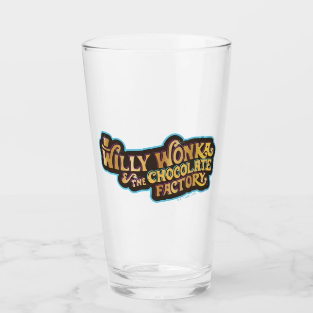 Willy Wonka & the Chocolate Factory Logo Glass (Front)