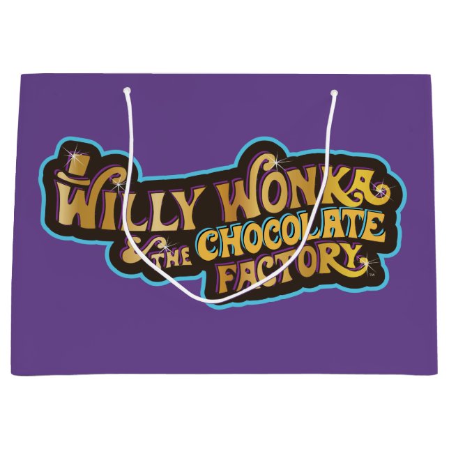 Willy Wonka & the Chocolate Factory Logo Large Gift Bag (Front)