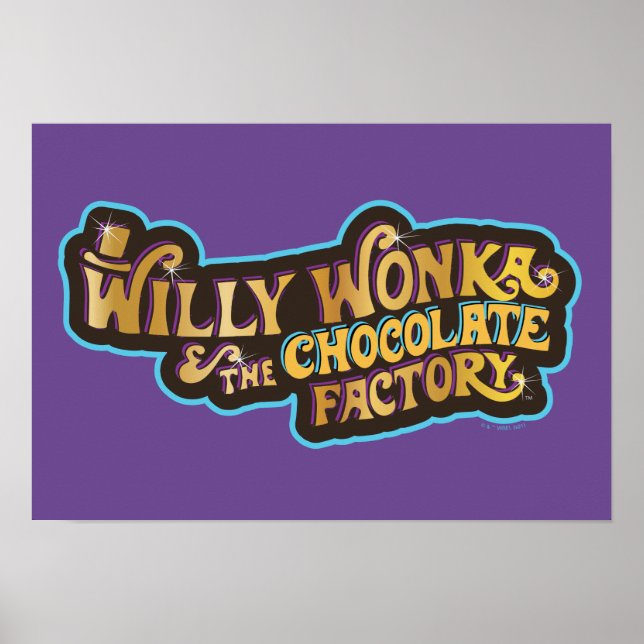Willy Wonka & the Chocolate Factory Logo Poster (Front)