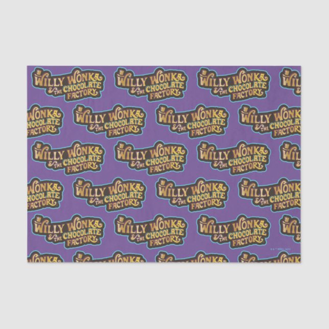Willy Wonka & the Chocolate Factory Logo Tissue Paper (Front)