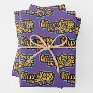 Willy Wonka & the Chocolate Factory Logo Wrapping Paper Sheet