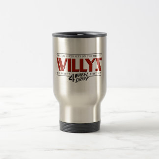 Willys 4WD Red Travel Mug