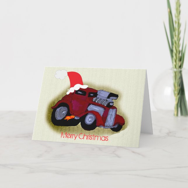 Willy's Caricature Christmas Greeting Holiday Card (Front)