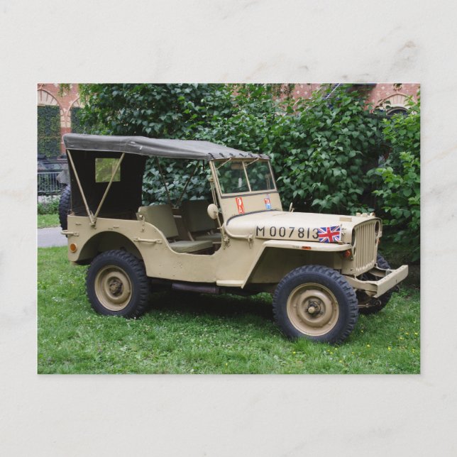 Willys Jeep Postcard (Front)