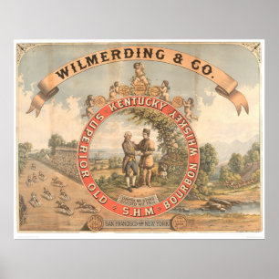 Wilmerding & Co. Kentucky Whiskey (1855A) Poster