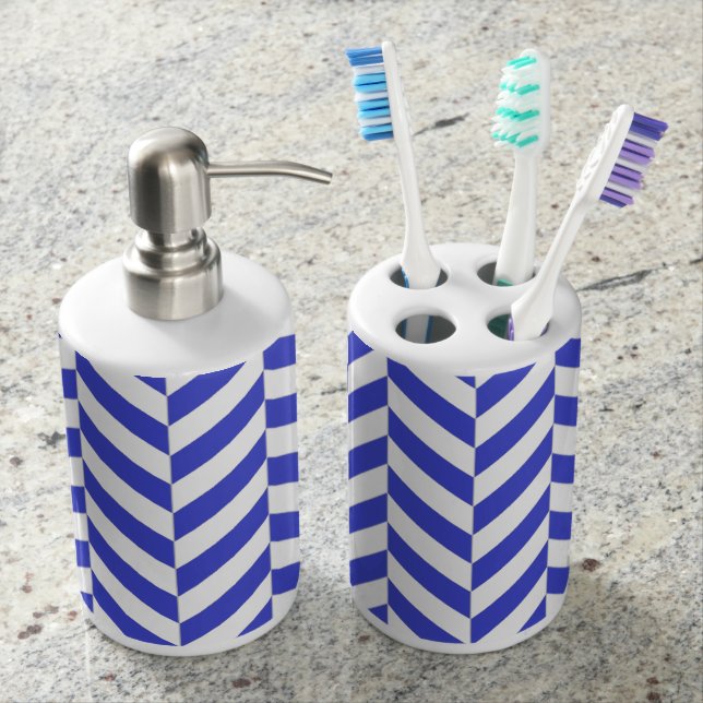 Wilmington Chevron Bath Set (Front)