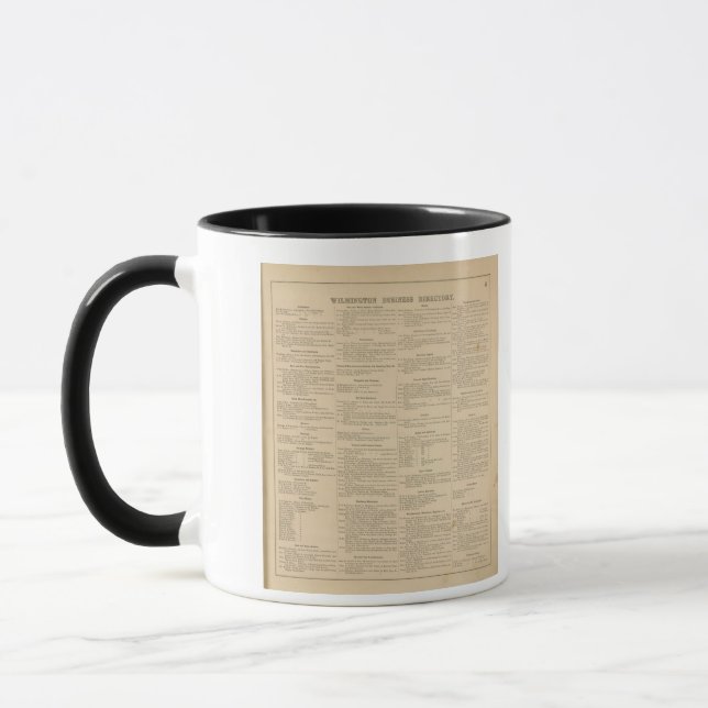 Wilmington Delaware business directory Mug (Left)