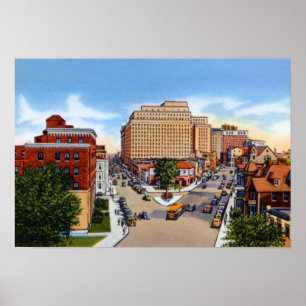 Wilmington Delaware Delaware and Washington St Poster