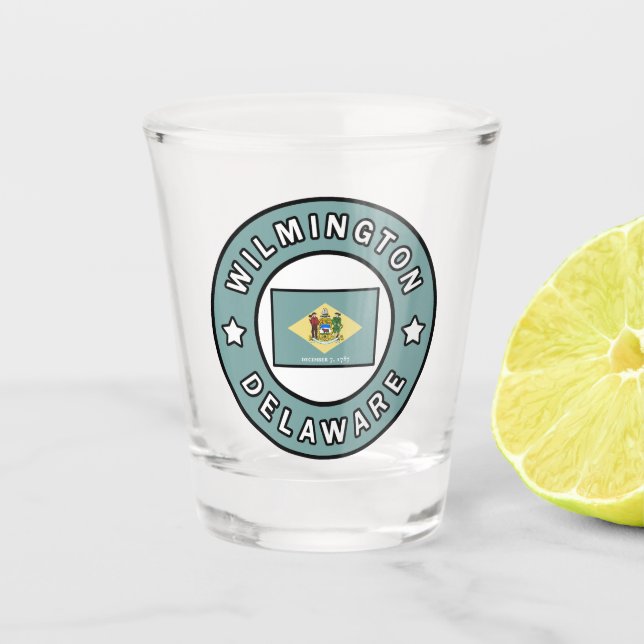 Wilmington Delaware Shot Glass (Front)