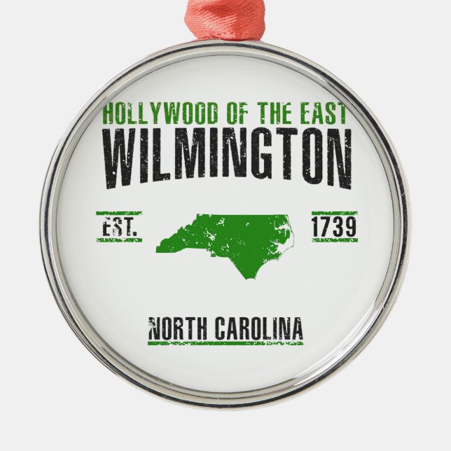 Wilmington Metal Tree Decoration (Front)