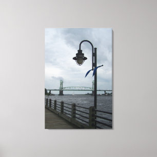 Wilmington, NC Downtown Riverwalk Canvas Print