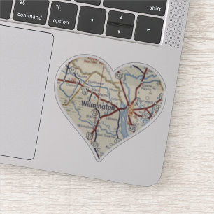 Wilmington NC Vintage Map