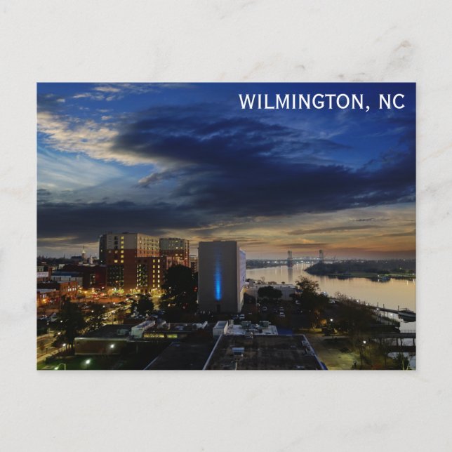 Wilmington North Carolina Cape Fear River Travel Postcard (Front)