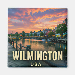 Wilmington North Carolina Riverwalk Travel Gift Magnet