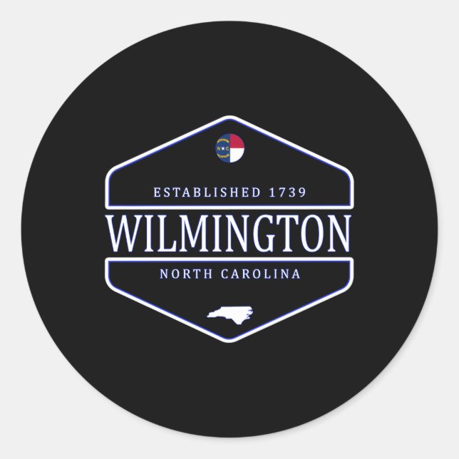 Wilmington North Carolina Wilmington Nc Classic Round Sticker (Front)