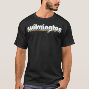 Wilmington Retro Rainbow Typography Faded Style T-Shirt
