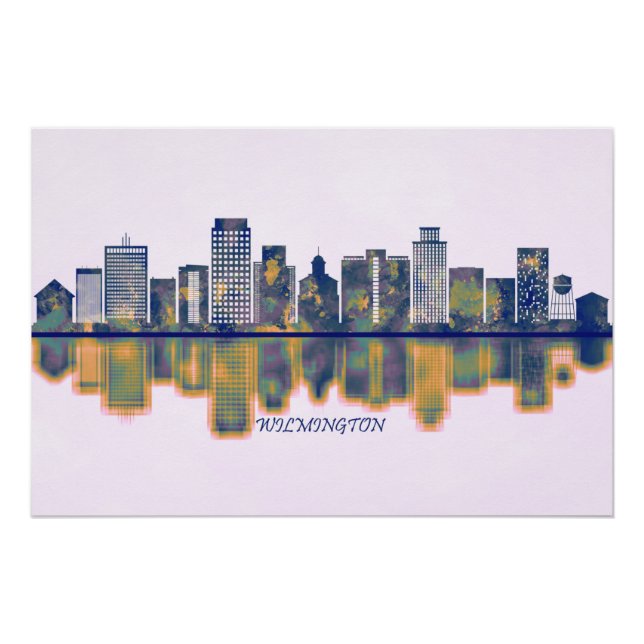 Wilmington Skyline Poster (Front)